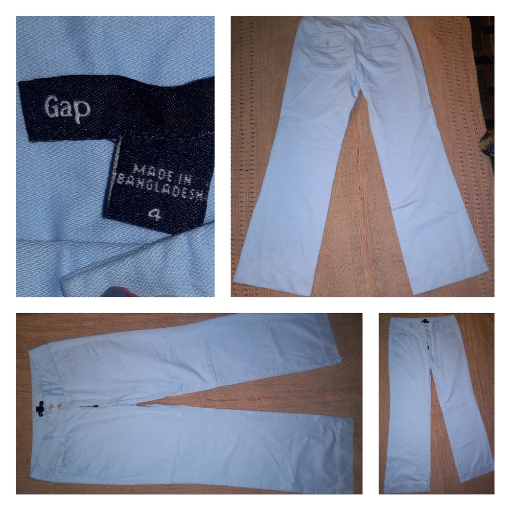Womans Gap Light Blue size 4 Flaird Dress Pants
